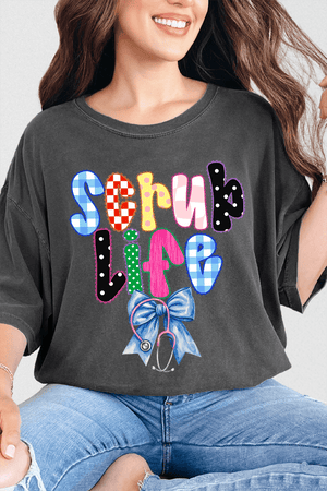 Lace Scrub Life Comfort Colors Adult Ring - Spun Cotton Tee - Wholesale Accessory Market