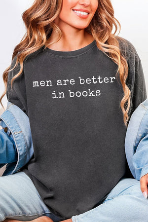 Men Are Better In Books Comfort Colors Adult Ring - Spun Cotton Tee - Wholesale Accessory Market