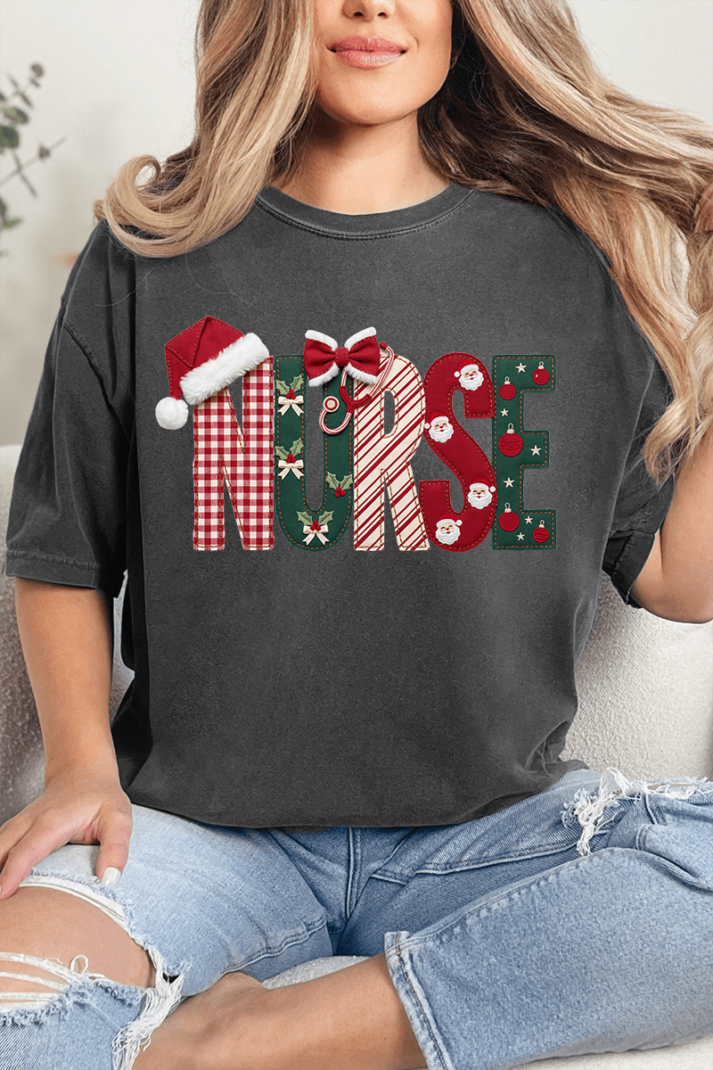 North Pole Nurse Comfort Colors Adult Ring-Spun Cotton Tee - Wholesale Accessory Market