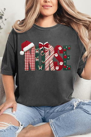 North Pole Nurse Comfort Colors Adult Ring-Spun Cotton Tee - Wholesale Accessory Market