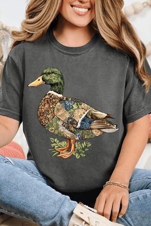 Patchwork Mallard Comfort Colors Adult Ring - Spun Cotton Tee - Wholesale Accessory Market