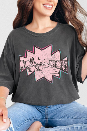Pink Mesa Moonrise Comfort Colors Adult Ring - Spun Cotton Tee - Wholesale Accessory Market
