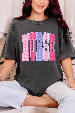 Polka Dot Pop Nurse Comfort Colors Adult Ring-Spun Cotton Tee - Wholesale Accessory Market