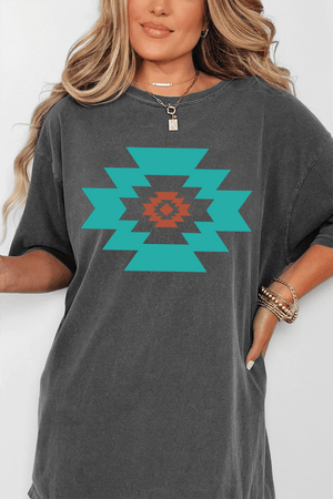 Punchy Aztec Comfort Colors Adult Ring - Spun Cotton Tee - Wholesale Accessory Market