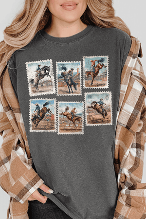 Rodeo Stamps Comfort Colors Adult Ring - Spun Cotton Tee - Wholesale Accessory Market