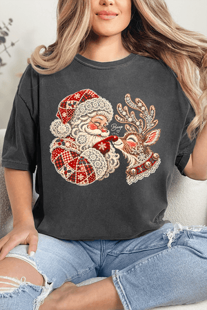 Santa's Christmas Boop Comfort Colors Adult Ring-Spun Cotton Tee - Wholesale Accessory Market