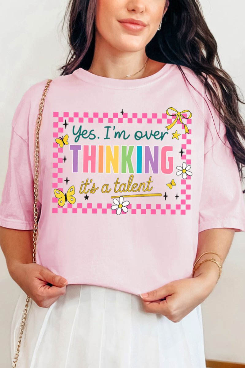Talented Overthinker Comfort Colors Adult Ring - Spun Cotton Tee - Wholesale Accessory Market