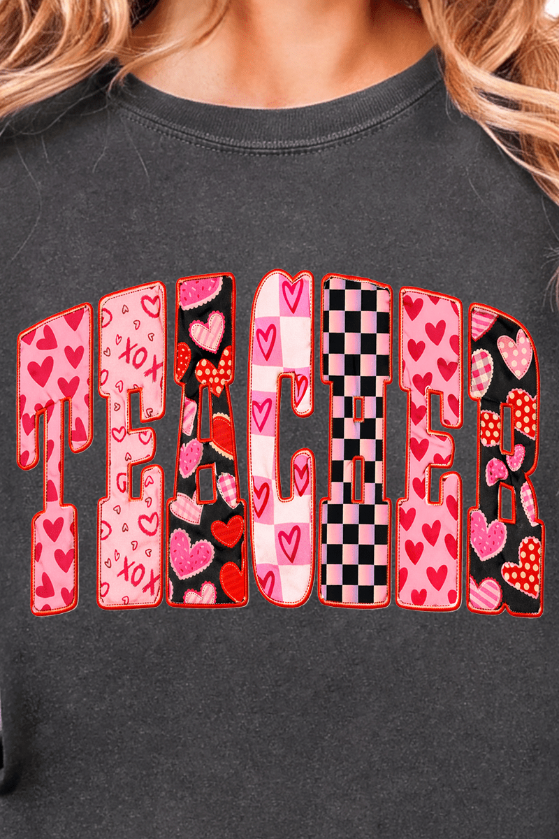 Teacher Full Of Love Comfort Colors Adult Ring - Spun Cotton Tee - Wholesale Accessory Market