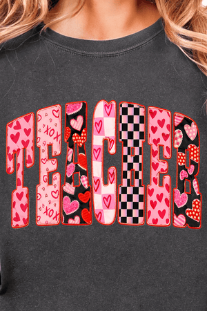 Teacher Full Of Love Comfort Colors Adult Ring - Spun Cotton Tee - Wholesale Accessory Market