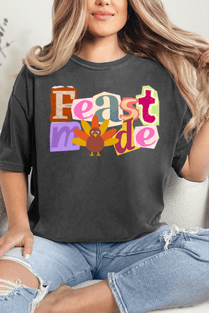 Turkey Feast Mode Comfort Colors Adult Ring - Spun Cotton Tee - Wholesale Accessory Market