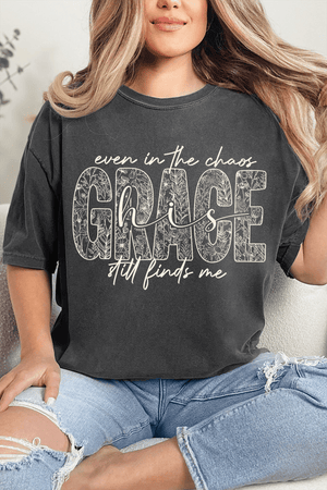 White Grace In Bloom Comfort Colors Adult Ring-Spun Cotton Tee - Wholesale Accessory Market