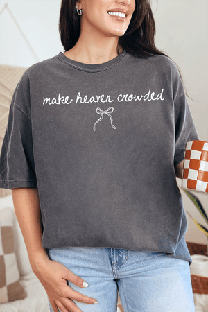 White Make Heaven Crowded Coquette Comfort Colors Adult Ring - Spun Cotton Tee - Wholesale Accessory Market