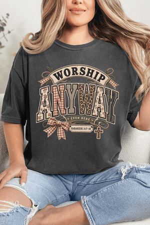 Worship Anyway Comfort Colors Adult Ring-Spun Cotton Tee - Wholesale Accessory Market