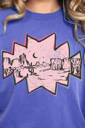 Pink Mesa Moonrise Comfort Colors Adult Ring - Spun Cotton Tee - Wholesale Accessory Market