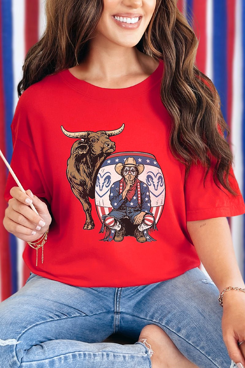 American Rodeo Clown Comfort Colors Adult Ring-Spun Cotton Tee - Wholesale Accessory Market