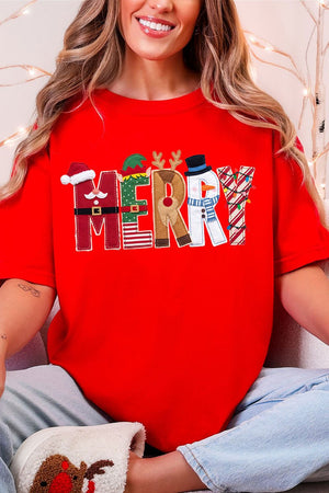Christmas Characters Merry Comfort Colors Adult Ring-Spun Cotton Tee - Wholesale Accessory Market
