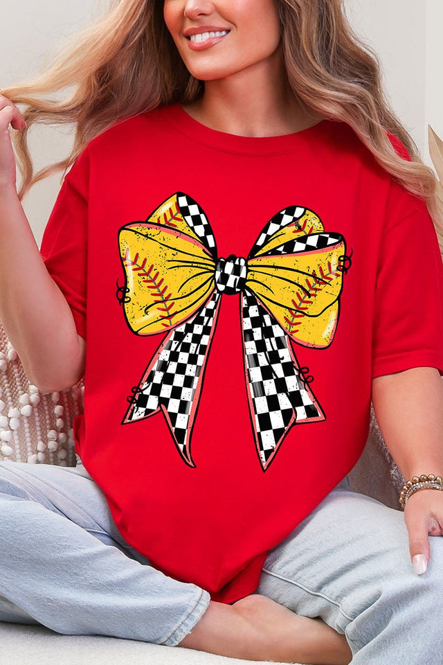 Fastpitch Check Comfort Colors Adult Ring - Spun Cotton Tee - Wholesale Accessory Market