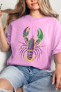 Glitzy Gras Crawfish Comfort Colors Adult Ring - Spun Cotton Tee - Wholesale Accessory Market