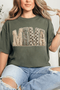Faux Yarn Check Mama Comfort Colors Adult Ring - Spun Cotton Tee - Wholesale Accessory Market
