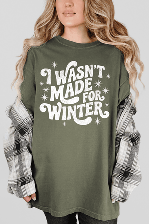 Wasn't Made For Winter Comfort Colors Adult Ring - Spun Cotton Tee - Wholesale Accessory Market