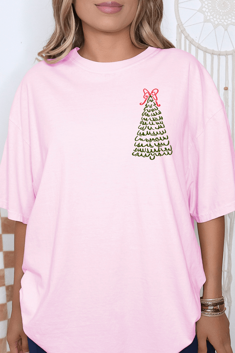 Christmas, Please Front & Back Comfort Colors Adult Ring - Spun Cotton Tee - Wholesale Accessory Market