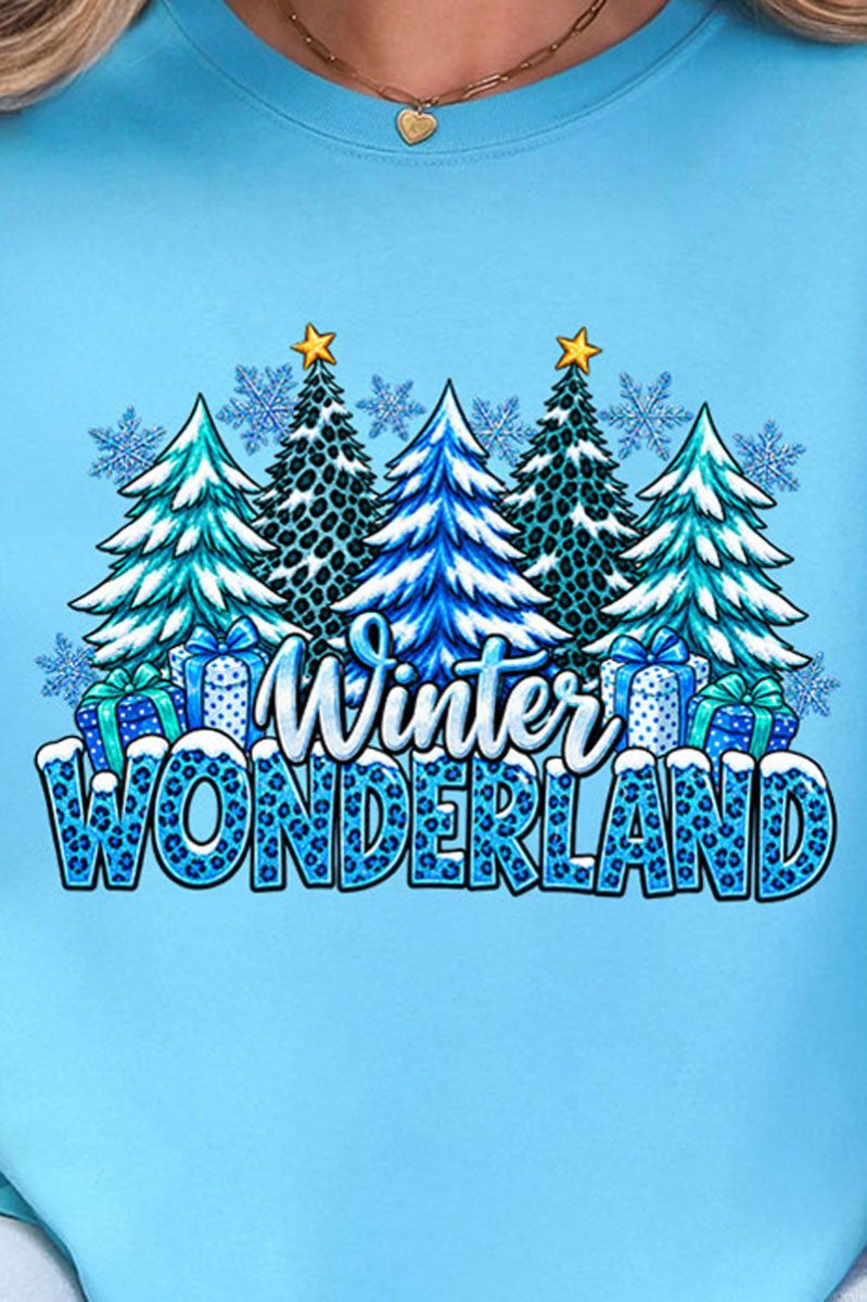 Blue Winter Wonderland Comfort Colors Adult Ring-Spun Cotton Tee - Wholesale Accessory Market