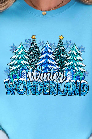 Blue Winter Wonderland Comfort Colors Adult Ring-Spun Cotton Tee - Wholesale Accessory Market