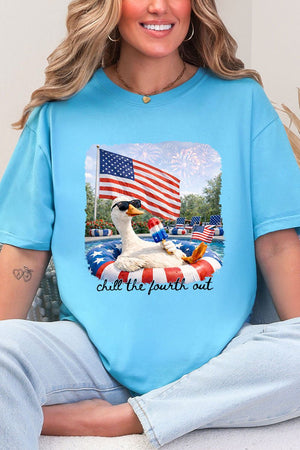 Chill The Fourth Out Comfort Colors Adult Ring - Spun Cotton Tee - Wholesale Accessory Market