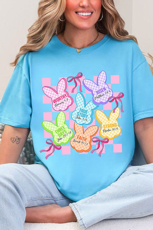 Little Bunnies, Big Faith Comfort Colors Adult Ring - Spun Cotton Tee - Wholesale Accessory Market