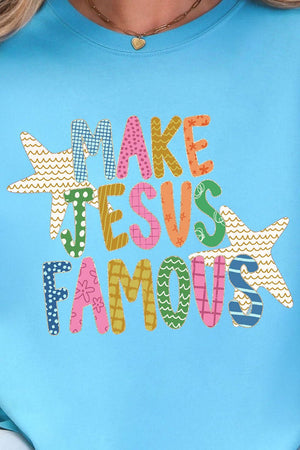 Make Jesus Famous Comfort Colors Adult Ring - Spun Cotton Tee - Wholesale Accessory Market