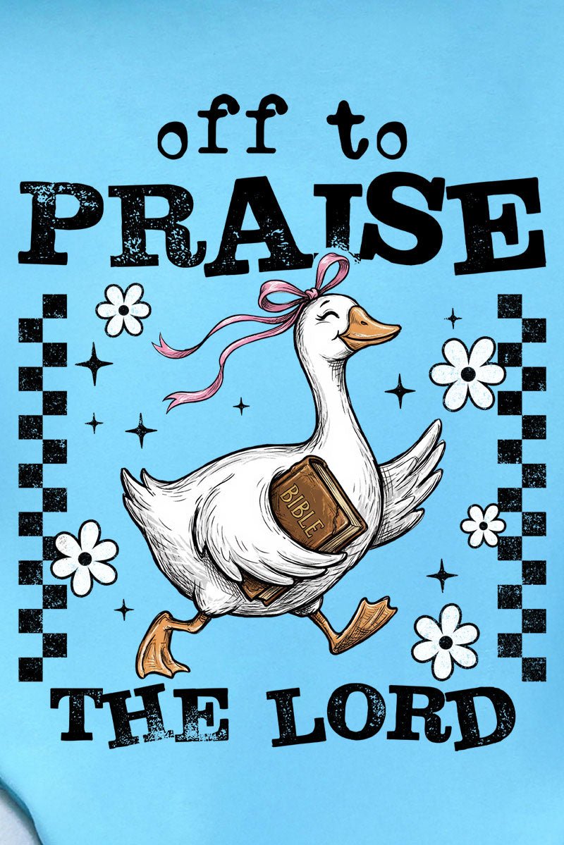 Off To Praise The Lord Comfort Colors Adult Ring - Spun Cotton Tee - Wholesale Accessory Market