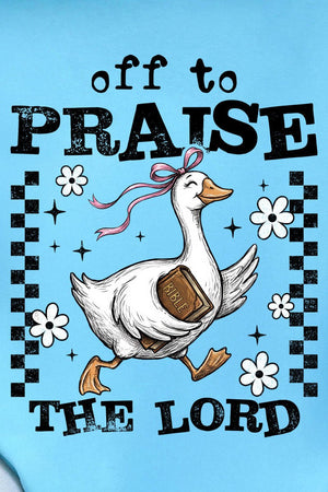 Off To Praise The Lord Comfort Colors Adult Ring - Spun Cotton Tee - Wholesale Accessory Market