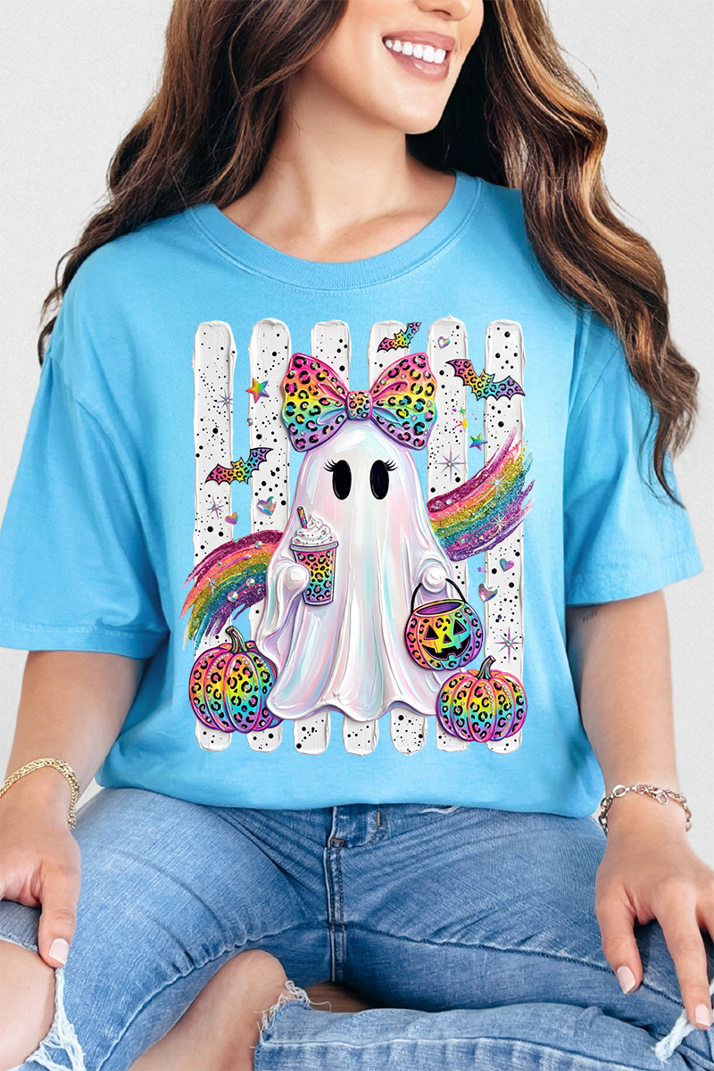Rainbow Glam Ghost Comfort Colors Adult Ring-Spun Cotton Tee - Wholesale Accessory Market