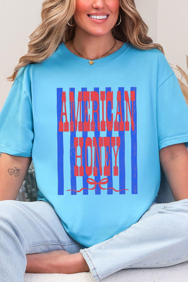 Red American Honey Energy Comfort Colors Adult Ring - Spun Cotton Tee - Wholesale Accessory Market