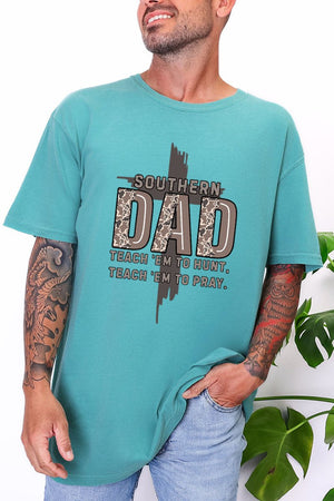 Camo Southern Dad Comfort Colors Adult Ring - Spun Cotton Tee - Wholesale Accessory Market