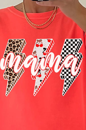 Cherry Lightning Mama Comfort Colors Adult Ring - Spun Cotton Tee - Wholesale Accessory Market