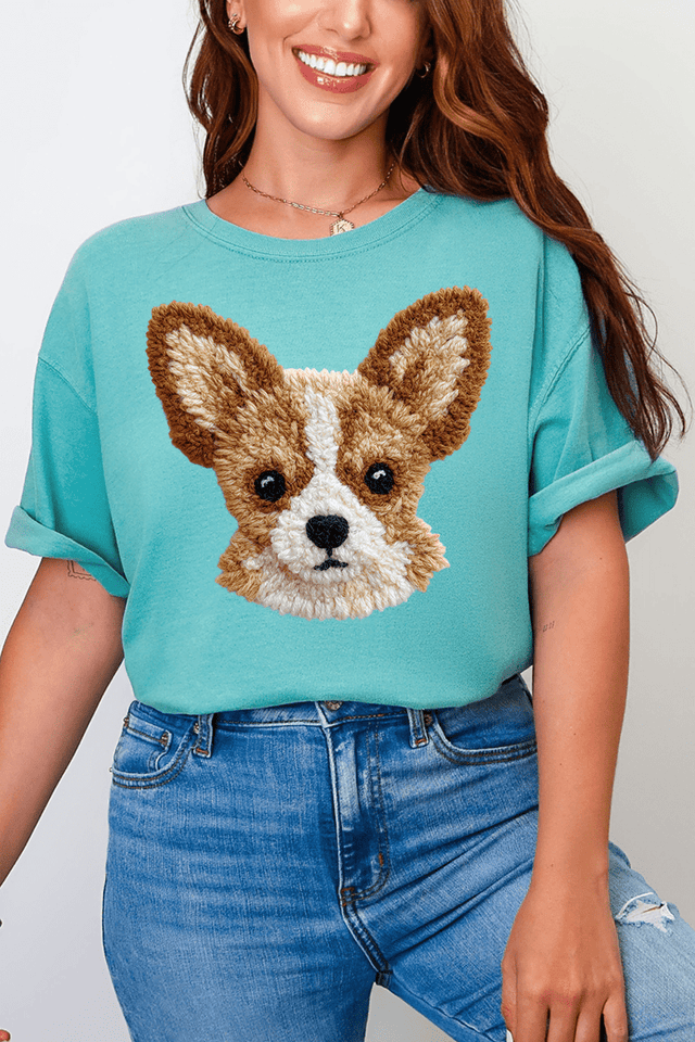 Faux Yarn Chihuahua Comfort Colors Adult Ring - Spun Cotton Tee - Wholesale Accessory Market