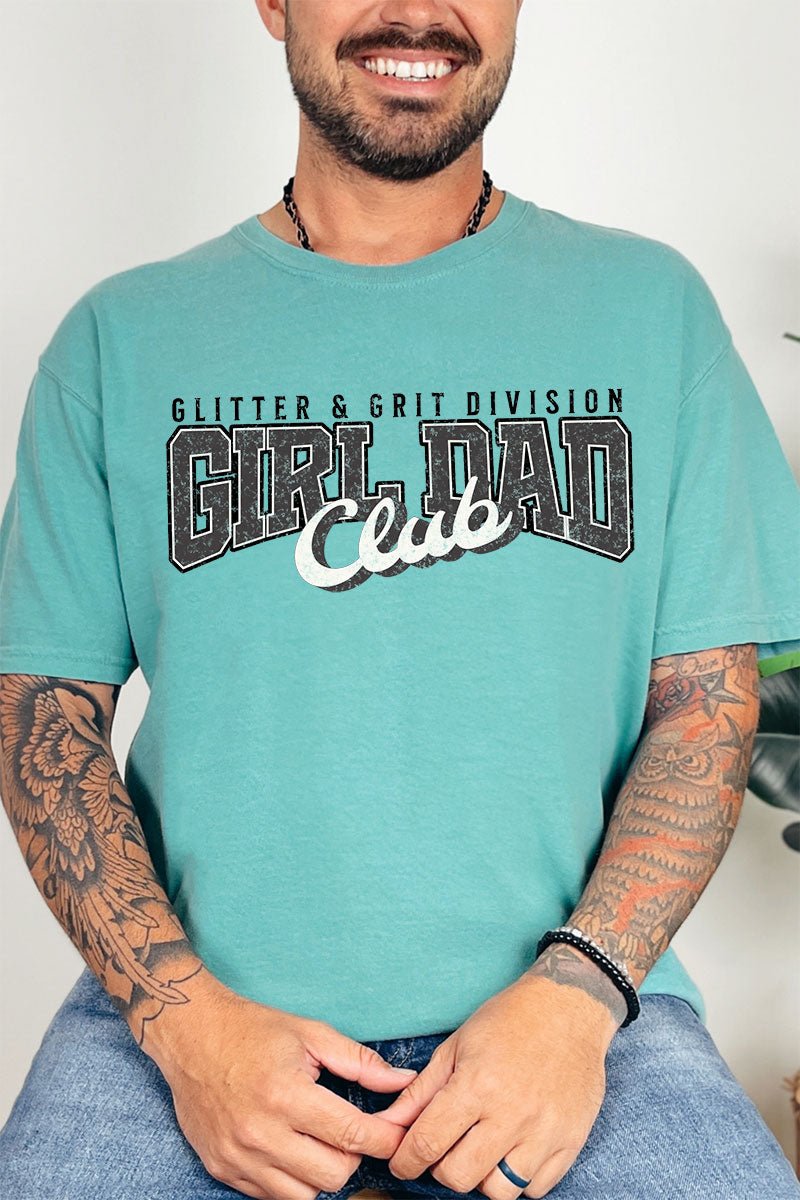 Glitter & Grit Girl Dad Comfort Colors Adult Ring - Spun Cotton Tee - Wholesale Accessory Market