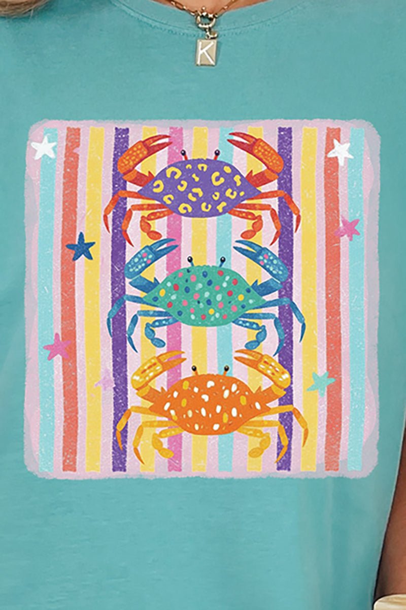 Hot Crab Summer Comfort Colors Adult Ring - Spun Cotton Tee - Wholesale Accessory Market