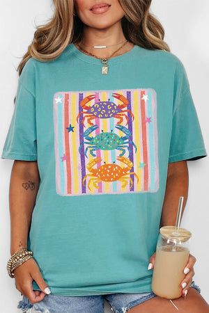 Hot Crab Summer Comfort Colors Adult Ring - Spun Cotton Tee - Wholesale Accessory Market