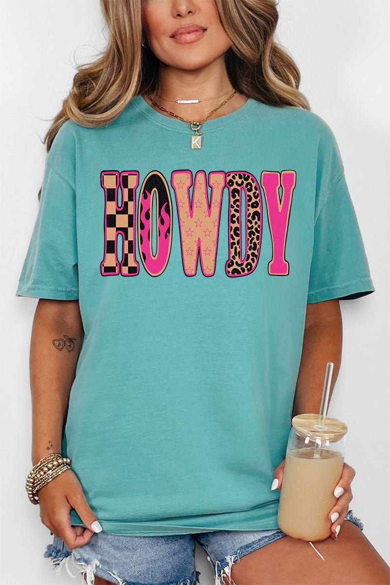 Pink Heat Howdy Comfort Colors Adult Ring - Spun Cotton Tee - Wholesale Accessory Market