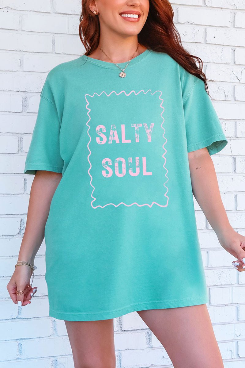 Pink Salty Soul Comfort Colors Adult Ring - Spun Cotton Tee - Wholesale Accessory Market