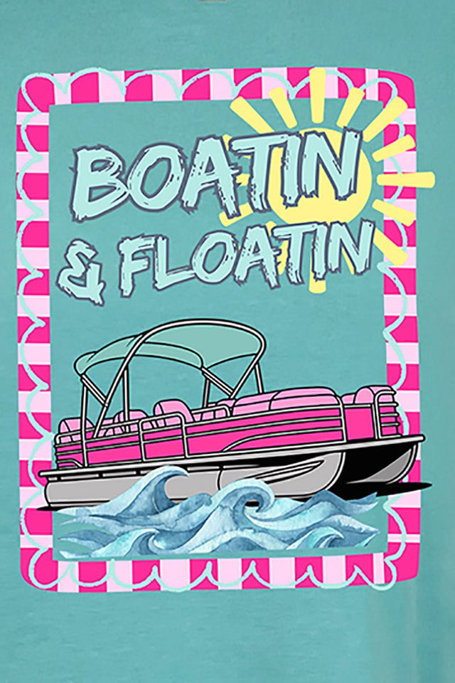 Sunny Boatin & Floatin Comfort Colors Adult Ring - Spun Cotton Tee - Wholesale Accessory Market