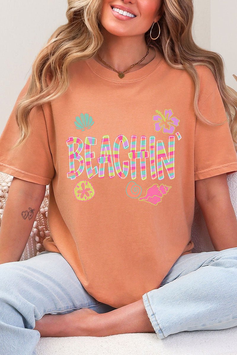 Paradise Painted Beachin' Comfort Colors Adult Ring - Spun Cotton Tee - Wholesale Accessory Market