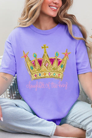 Bejeweled Daughter Of The King Comfort Colors Adult Ring - Spun Cotton Tee - Wholesale Accessory Market
