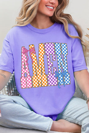 Color Check Amen Comfort Colors Adult Ring - Spun Cotton Tee - Wholesale Accessory Market