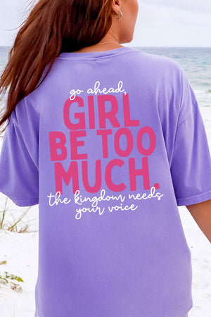 Esther Go Ahead Girl Full Front & Back Design Comfort Colors Adult Ring-Spun Cotton Tee - Wholesale Accessory Market