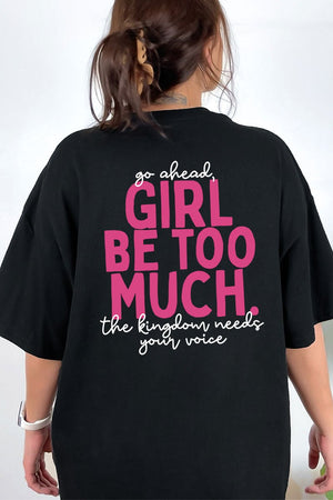 Esther Go Ahead Girl Full Front & Back Design Comfort Colors Adult Ring-Spun Cotton Tee - Wholesale Accessory Market