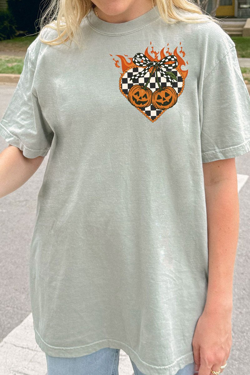 Halloween Outlaw Front & Back Design Comfort Colors Adult Ring - Spun Cotton Tee - Wholesale Accessory Market