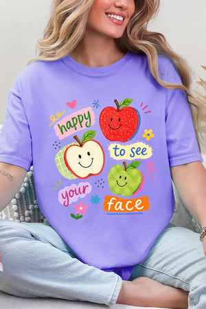 Happy To See Your Face Comfort Colors Adult Ring-Spun Cotton Tee - Wholesale Accessory Market